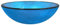 HOMTAKIE Lavabo Vasque à Poser de Toilette Lave-mains de Salle de Bain Lavabo de Salle d'Eau Intérieur Verre Trempé 42x14 cm Bleu