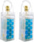 Lot de 2 sacs isothermes pour bouteille de vin et de bière - Refroidissement instantané et garde votre boisson froide - Garde au frais et au frais - Champagne et vin