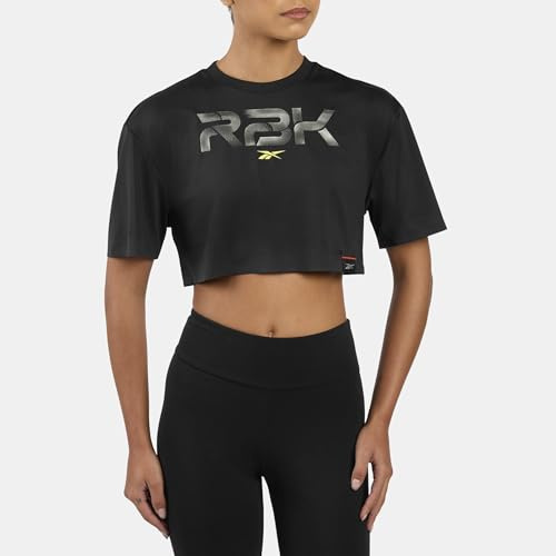 Reebok Damen RBK Lab Cropped Graphic T-Shirt T-Shirt
