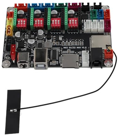 Aolidsive CNC 4-Achsen-Controller-Board, 32-Bit-Graviermaschinen-Motherboard mit ESP32-S3 für DIY-Gravur- und CNC-Projekte
