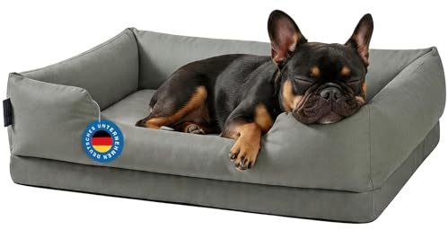 Zedelmaier Orthopädisches Hundebett für Hunde & Katze, Dog Bed - 76×56×21cm, Dickes & waschbares Hundekissen, ergonomisches Hundebetten mit abnehmbarem Bezug, kratzfestes & wasserdichtes Hundekorb