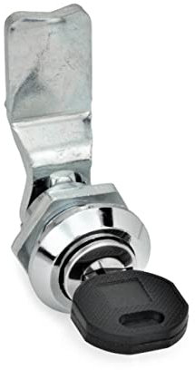 Ganter Normelemente GN 115-SC-6 115-SC-6-Verriegelung mit Zylinderschlüssel, Betätigung mit Schlüssel, Riegelabstand A: 6mm