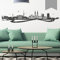WANDKINGS Wandtattoo - Skyline Bremen (mit Fluss) - 220 x 49 cm - Mittelgrau - Wähle aus 6 Größen & 35 Farben