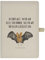 Mr. & Mrs. Panda DIN A5 Baumwoll Notizbuch Fledermaus Flügel - Geschenk, Eintragebuch, Notizen, Tiere, Schreibbuch, lustige Sprüche, Schreibheft, Journal, Tagebuch, süße Tiermotive, gute Laune