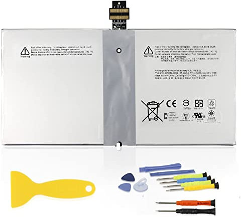 ANTIEE G3HTA027H DYNR01 38.2Wh Akku Kompatibel mit Microsoft Surface Pro 4 1724 12.3 inch Series Tablet G3HTA026H 7.5V 5087mAh with Tools