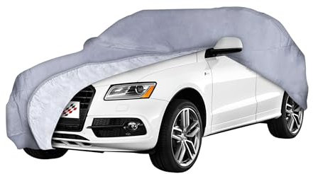 WALSER Premium Autoplane All Weather Premium, Autogarage wetterfest, Vollgarage wasserdicht, UV-Sonnenschutzplane, Autoabdeckung Größe 10