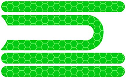 Xinjieda Sostituzione Striscia Scooter Elettrico Adesivo Riflettente Adesivo Scooter Riflettente Decal Sicurezza per Xiaomi M365, Verde