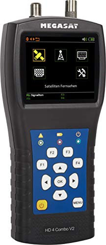 Megasat HD 4 Combo V2 – Messgerät (für DVB-S, DVB-S2, DVB-T, DVB-T2, DVB-C, 6,9 cm Farbdisplay, Unicable, Spektrumanalyse, Akku)