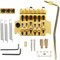 Ponte Chitarra Elettrica Oro Chitarra Elettrica Tremolo Bridge System Ponte Vibrato in Metallo per Sostituzione Floyd Rose (Oro)