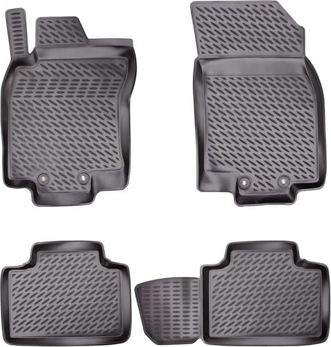 Design 3D Gummimatten Set für Nissan Juke (II) ab 2020 | Extra hoher 5cm Rand