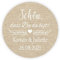 MameArt 50 Stickers Aufkleber Hochzeit Personalisiert Schön DASS Du da bist, 4cm Etikett für Hochzeit Gastgeschenk Taufe Kommunion Feste Geschenke Präsente (Leinen)
