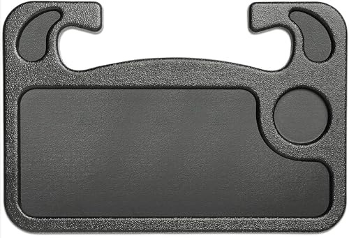 Bz&Rl Autolenkrad Schreibtisch: Multifunktionales Tablett mit Becherhalter für Laptop, Essen und iPad - Universelle Passform, Schwarz (42 x 28 x 2cm), ideal für die meisten Fahrzeuge