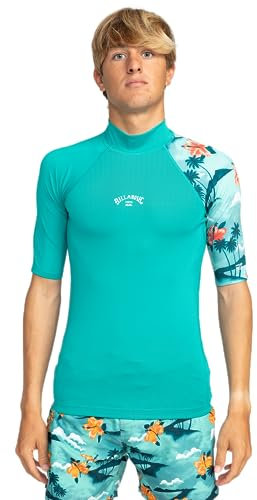 Billabong - Contrast Allover Rashguard Surf für Männer - Aqua - XL