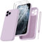 Qasyfanc für iPhone 11 Pro Hülle mit 2 Stück Hartglas Schutzfolie, Silikon Case Ultra Dünn Microfiber Kameraschutz Rundumschutz Anti-Kratzer Handyhülle für iPhone 11 Pro 5.8'' - Lila