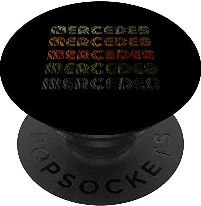 Love Heart Mercedes Tee Grunge/Vintage Style Schwarz Mercedes PopSockets mit austauschbarem PopGrip