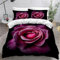Blumen Natur Bettwäsche 220x240 3teilig Bettwäsche Sets für Mädchen und Jungen 3D Rose Schlafzimmer Dekor Betten Set Mit Reißverschluss Und Kissenbezug