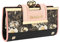 Gladdon Damen Geldbörse mit Blumenmuster – Vintage Portemonnaie mit 10 Kartenfächern, Sichtfenster, Kleingeldfach und 3 Fächern – Elegante Brieftasche für Frauen