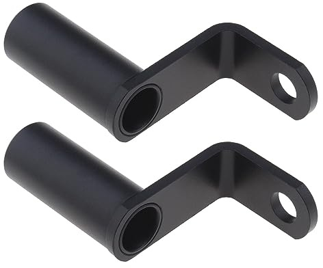 ECSiNG 2PCS Motorrad Rückspiegel Halterung Halter Licht Bar Mount Lenker Extender für externe Scheinwerfer USB Ladegerät Handy Unterstützung GPS Aluminiumlegierung