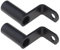ECSiNG Lot de 2 Supports de Fixation pour rétroviseur de Moto - Support de Guidon pour phares externes - Chargeur USB - Support de téléphone Portable GPS en Alliage d'aluminium