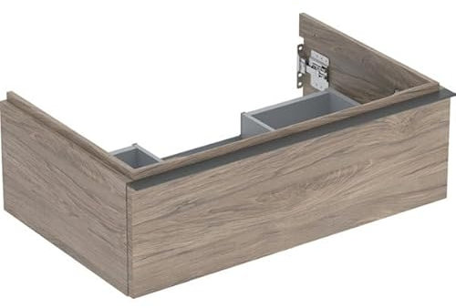 Geberit iCon Unterschrank für Waschtisch, 1 Schublade, 74x24,7x47,6 cm, 502311, 502.311.JR.1, Farbe: Nussbaum Hickory/Melamin Holzstruktur