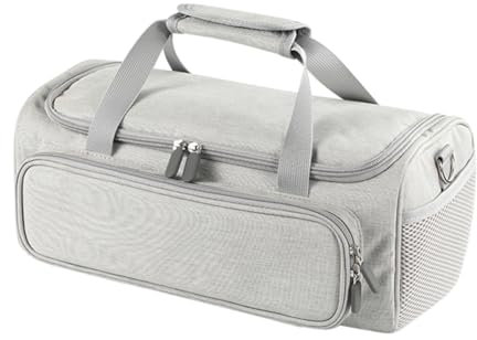 RuiDay Tragetasche für Cricut Joy, vollständig offene Cricut-Tasche mit Taschen für Cricut-Zubehör, große tragbare Tragetasche, kompatibel mit Cricut Joy Xtra Cricut Tools, grau, Modern