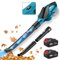 Soffiatore a Batteria, Soffiatore Foglie Elettrico con 2 Batteries 4.0Ah, Velocità Aria Max 225 km/h, Motore Brushless, 5 Velocità, Soffiatore di Foglie per Pulizia del Giardino, Cura del Prato