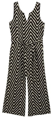 TOM TAILOR Damen 1046422 Jumpsuit, 38779-Black Zig Zag Design, 40