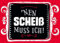 Gutsch Verlag Geburtstagskarte Humorvoll - Witzige Postkarte mit frechen Sprüchen, Schwarz-Rot-Weiß Schriftzug, Typografie & Schnörkel Deko-Geschenk
