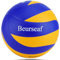 Beurseaf Soft Touch Beach & Indoor Outdoor Volleyball - Offizielle Größe 5 (Blau & Gelb-1)