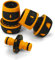 YourCasa Schlauchverbinder 3/4 Zoll (19mm) Kupplung von 2 Wasserschläuchen - Gartenschlauch Verbinder Schlauchkupplung - Adapter Schlauchanschluss Anschluss Verbindungsstück Doppelkupplung (Orange)