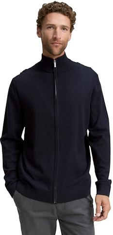 Tom Tailor Herren Strickjacke aus Baumwolle