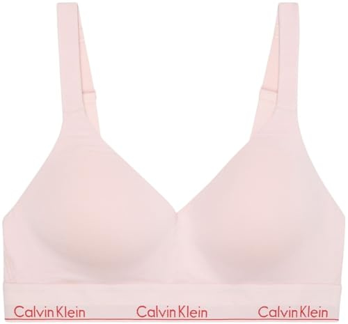 Calvin Klein Donna Bralette Lift con Fascia con Logo, Rosa (Potpourri), S