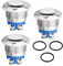 Pulsante momentaneo 19 mm 12 V 5 A AC/DC 220 V testa piatta impermeabile IP65 3 terminali a vite pulsante campanello normalmente chiuso in acciaio inox per sistemi di accensione auto e suono