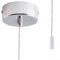 Light Pull Cord Switch, Bathroom Ceiling Light Pull Cord Switch, Top Mounted Round Ceiling Pendant Light Switch Fitting Kit With Chain Kit Chrome Plated Accessories(Chrome)