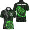 Outfitsuche Benutzerdefiniertes Wolf-Dartshirt für Herren & Damen - Grün-Flammen-Design Dart-Liga-Teamtrikot Leistungs-Dart-Trikot T2799