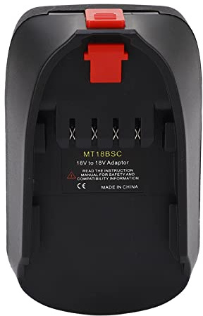 18V Battery Adapter Converter, Universal Power Tool Battery Adaptor for 18V Lithium-Ion Batteries, ABS Durable Construction Compatible with BL1815 BL1830 BL1850 BL1860 and Most 18V Cordless Tools