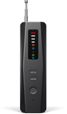 Liretope Rilevatore Microspie 6 in 1, Detector Telecamere Nascoste, GPS Tracker, Segnali RF gsm, Dispositivo Antispionaggio con Adattiva Sensibilità Regolabile per Casa, Ufficio, Hotel, Viaggi