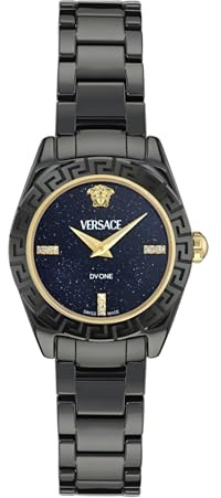 Versace Damen Analog Quarz Armbanduhr DV One Diamond