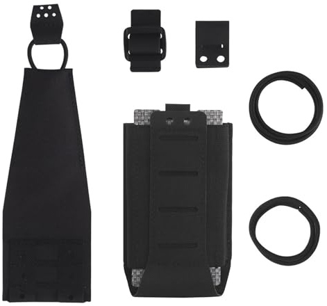 Multifunction 5.56 Elastic Single Mag Pouch Tactical MOLLE SUB-Machine Gun Mag Pouches Utility Magezine Pouch Fit Grenade(BK)