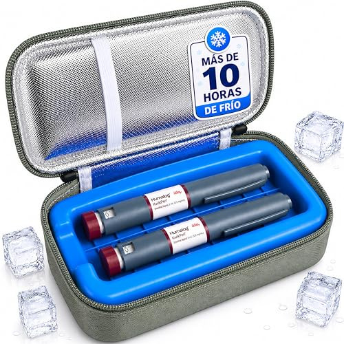 Patch Me Up Porta Insulina Termico da Viaggio Ice Block Borsa Frigo (Verde)