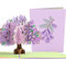 Lovepop® 3D Pop Up Grußkarte lila Jacaranda Baum für Liebe, Geburtstag, Glückwunsch, Dankeschön oder Gute Besserung | inkl. Umschlag & Versteckfach für Geld & Gutscheine