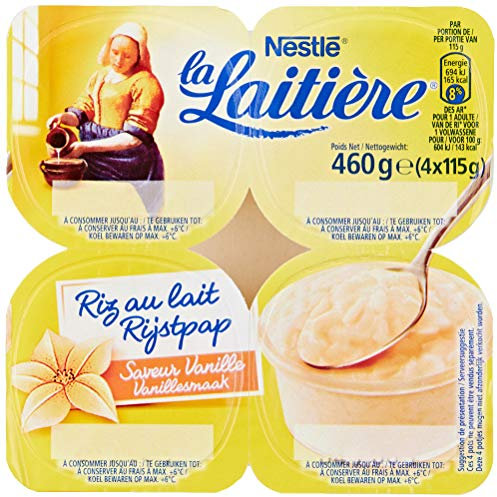 La Laitière Riz au Lait à la Vanille, 4 x 115g