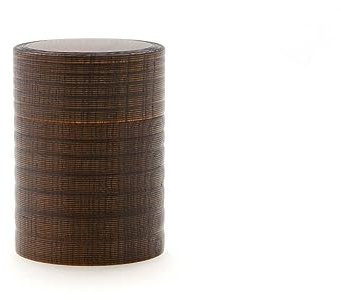 Gato Mikio - japanische Teedose, ca. 100g losen Tee, Urushi Nuri, braun, Holz. Aroma-Deckel, von Hand, Geschenk-Verpackung