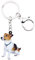 WEVENI Porte-clés en acrylique avec pendentif en forme de chien Jack Russell Terrier