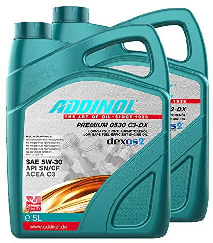 Addinol 2X Motoröl Motorenöl Motor Motoren Motor Oil Engine Oil Benzin Diesel 5W-30 Premium 0530 C3-Dx 5L 72213181