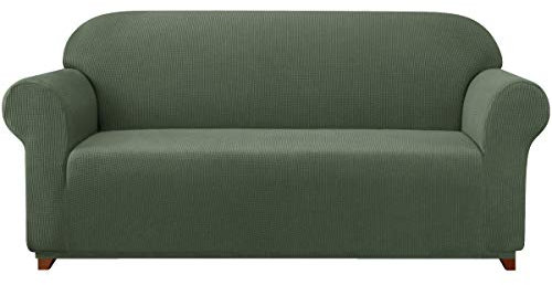 Subrtex Elastischer Sofabezug, einteilig, Sofaüberzug, Schonbezug für Sofa, rutschfest, kratzfest, anpassbar