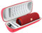 Khanka Duro Viaje Estuche Bolso Funda para JBL Flip 7/6 /5 Altavoz Bluetooth portátil (Cremallera roja)