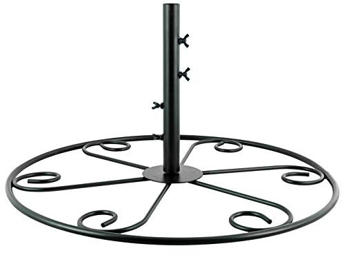 Woodside Bird Feeding Station Patio Stand Base, Heavy Duty Steel, Universal Up To 28mm, Large 60cm Diameter