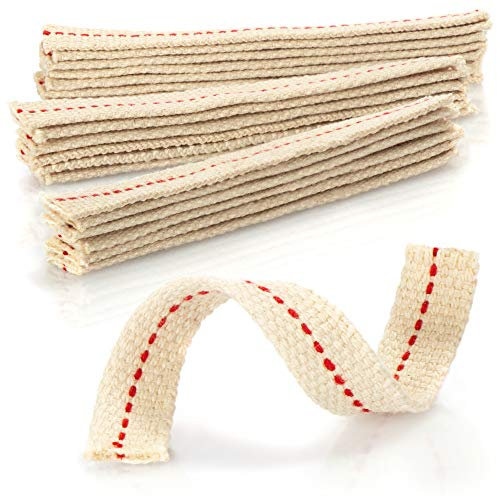 COM-FOUR® 20x Mèche pour Lampes à Huile - mèche de Rechange pour Lampes de Jardin, Torches en Bambou - 12 cm x 13 mm (12cm x 13mm)