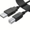 CABLEPELADO Cable Impresora, Cable USB para Impresora, Cable USB 2.0 Tipo A a Tipo B, Compatible con HP,Epson,Canon,Brother,Lexmark,Escáner,Disco Duro,Fotografía Digital, Negro, 50 cm